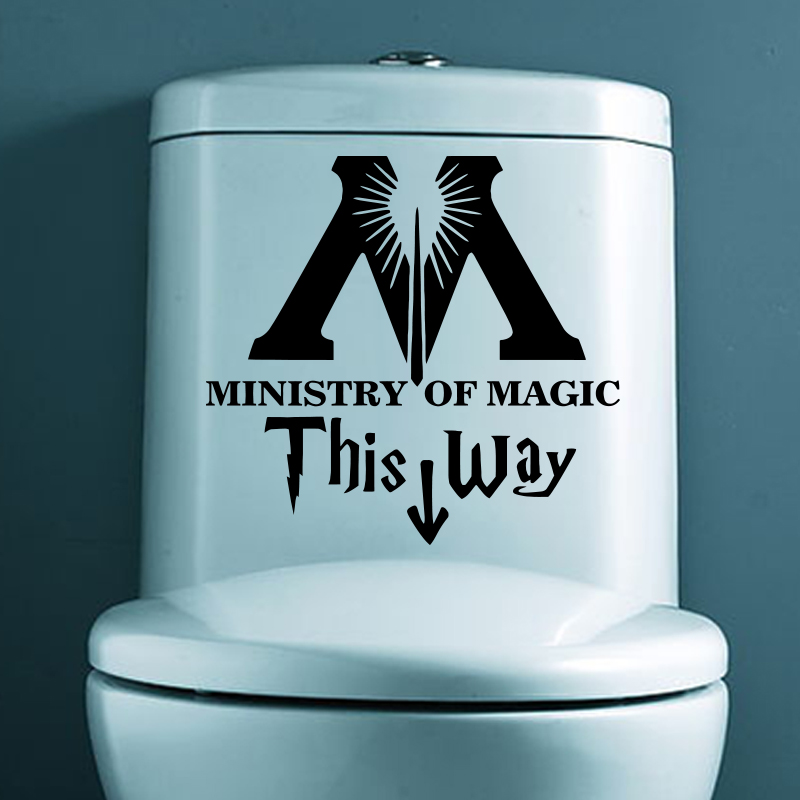 Ontzettend Grappige Harry Potter Ministry Of Magic Entry Sign WC-Sticker